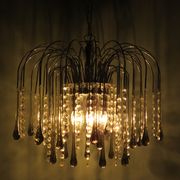 Lustre cascade en verre de Murano italien 1960