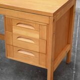 Light wood desk