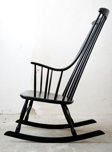 Rocking-chair Grandessa vintage par Lena Larssen pour Nesto