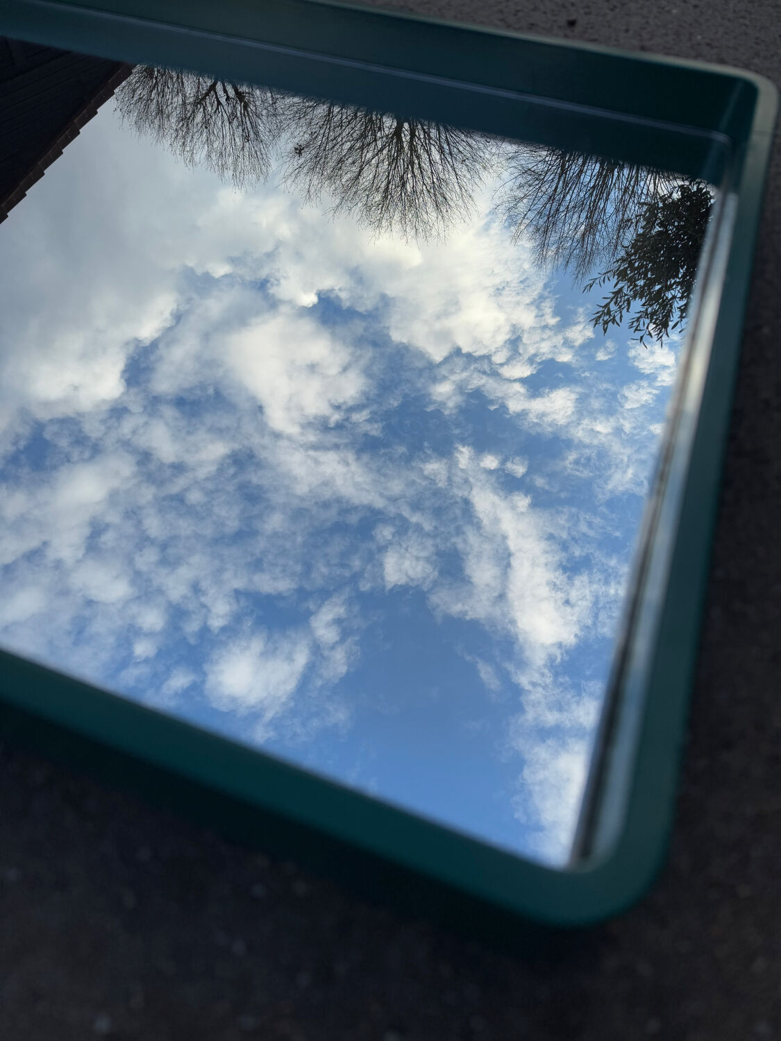 Scandinavian style mirror from the 70s