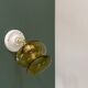 Vintage amber glass tulip wall light