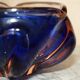Decorative glass floral bowl