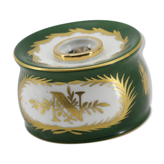 Encrier Napoléon en porcelaine