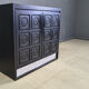 Black brutalist bar cabinet, 1970s