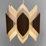 Plastic sheet pendant light "Balett" by Lars Schiøler for Hoyrup lighting