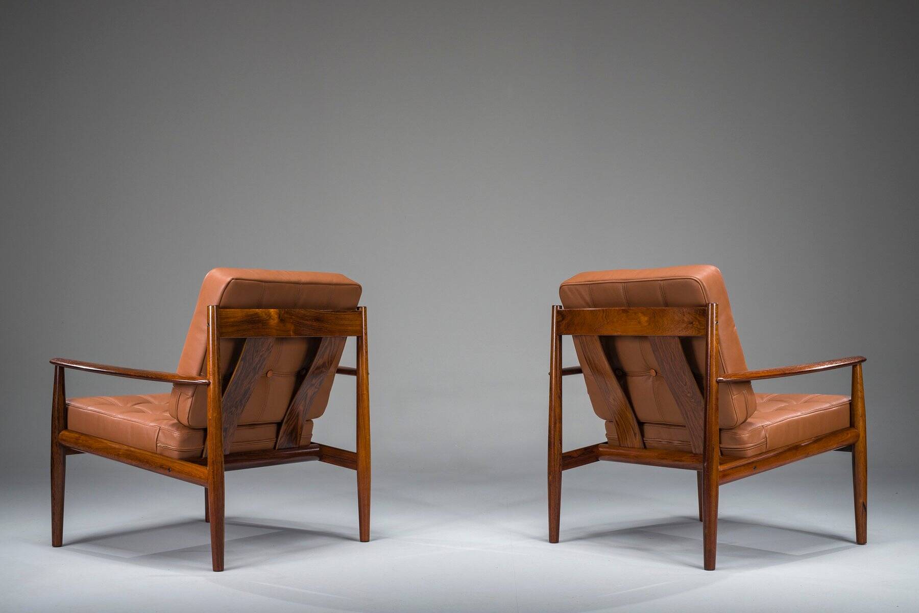 Set of Model 118 armchairs in rosewood by Grete Jalk for France & Son, 1960s