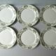 Set of 6 flat plates Sarreguemines