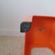 Tabouret carré Ami en plastique 1960