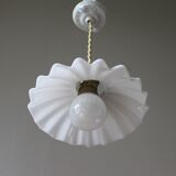 Vintage pendant lamp in opaline