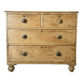English chest of drawers made of pine wood