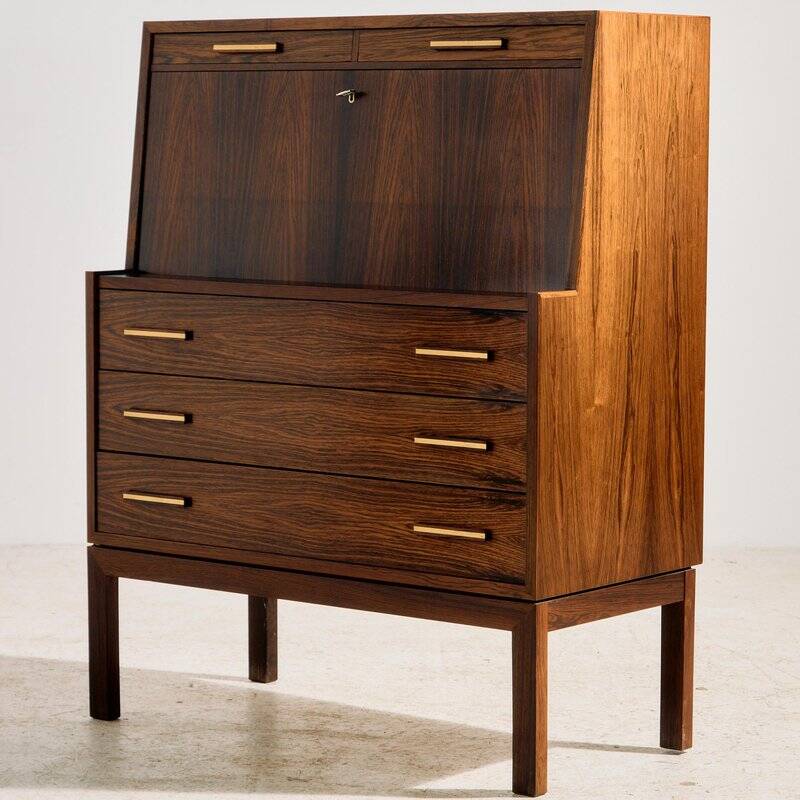 Rosewood Bureau Desk by Gunnar Falsig, 1960s
