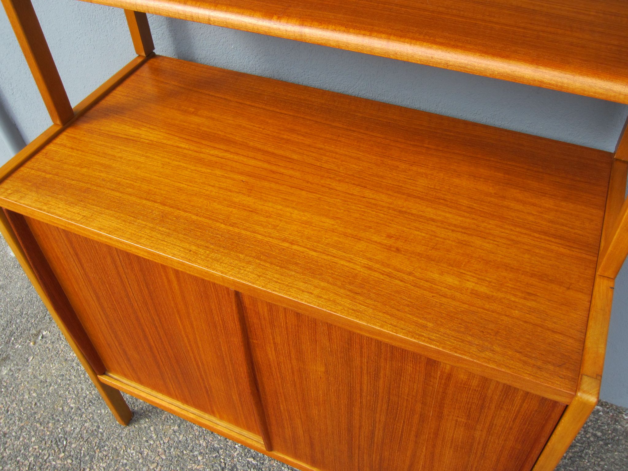 Scandinavian teak library by Bertil Fridhagen for Bodafors