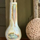 Set of two flamed stoneware vases
