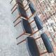 SAX set of 4 vintage Scandinavian chairs, teak and skai furniture