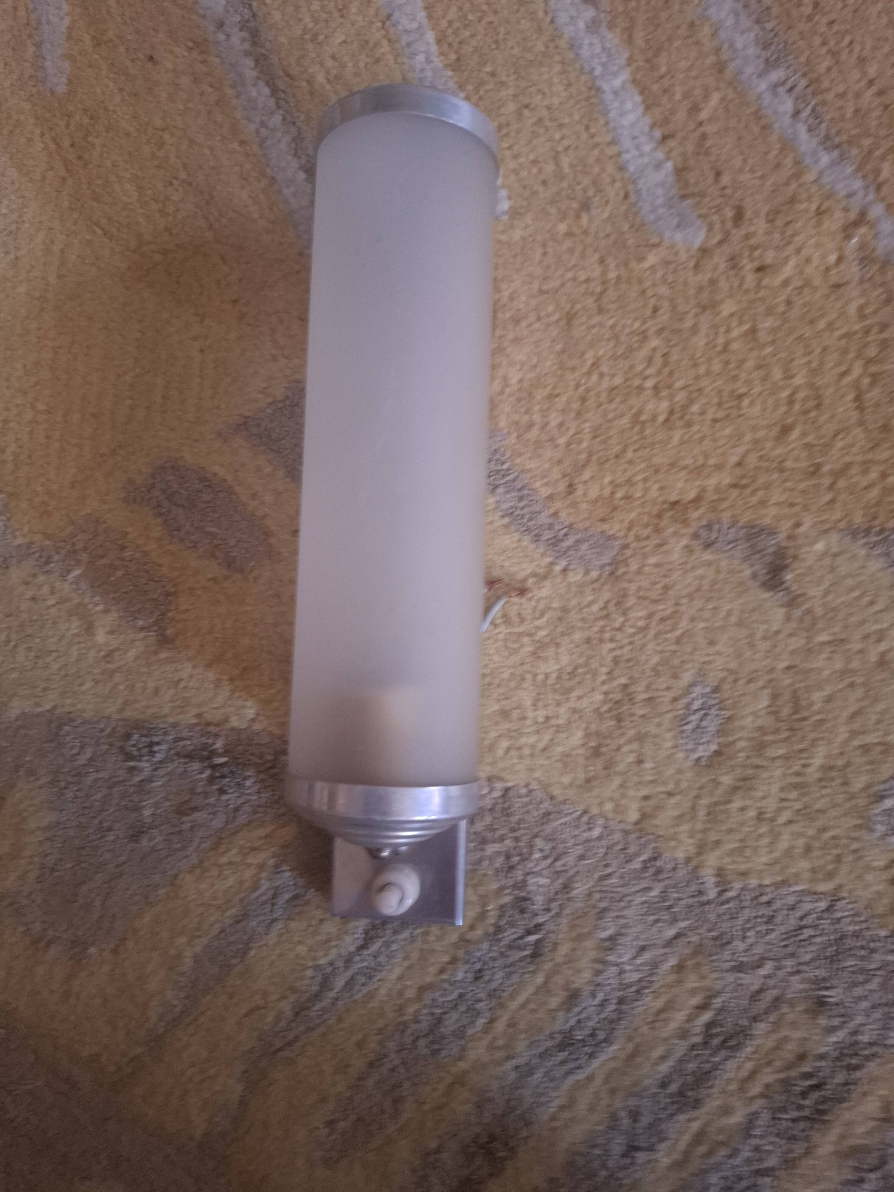 Art deco sand-glass wall light