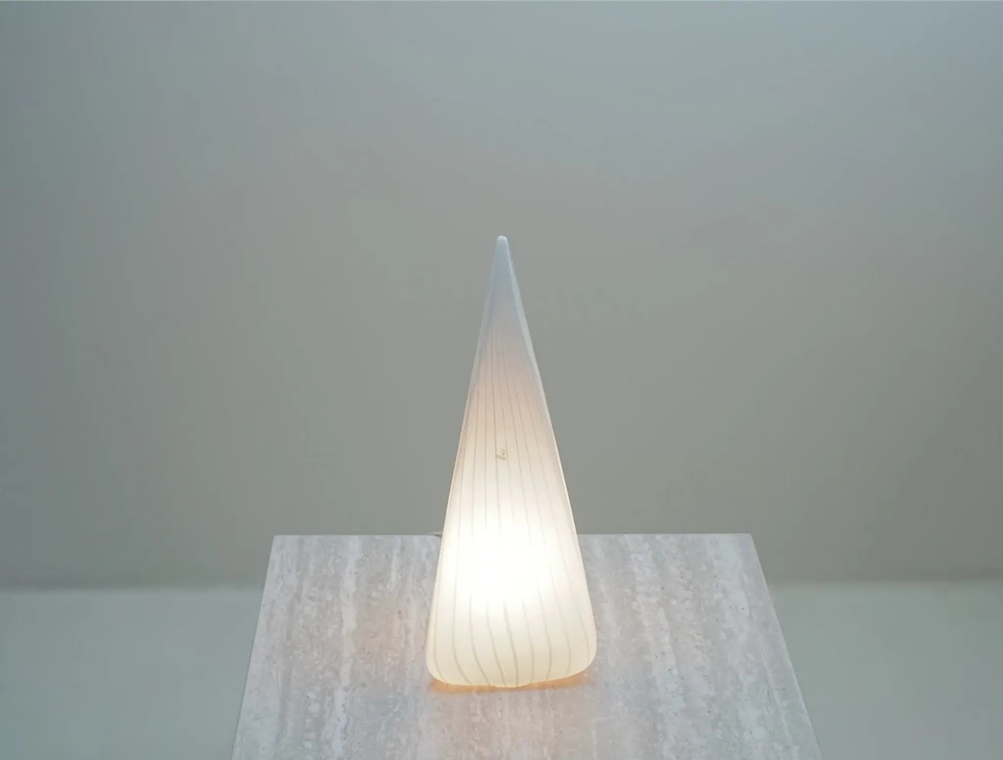 Conical lamp in Murano for Lino Tagliapietra