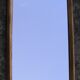70s foot mirror in gilded wood 110 x 27 cms