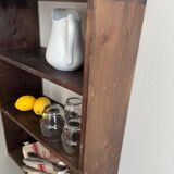 Patinated wood shelf