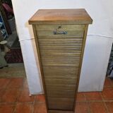 Classeur à rideau ancien en chêne