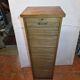 Antique oak curtain cabinet