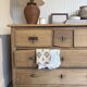 Solid oak chest of drawers - 5 drawers