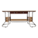 Mahogany desk, Italian design, 1980s, made in Italy