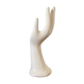 White ceramic hand-curated vase