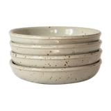 Set of 4 hollow plates in sandstone of the Marais