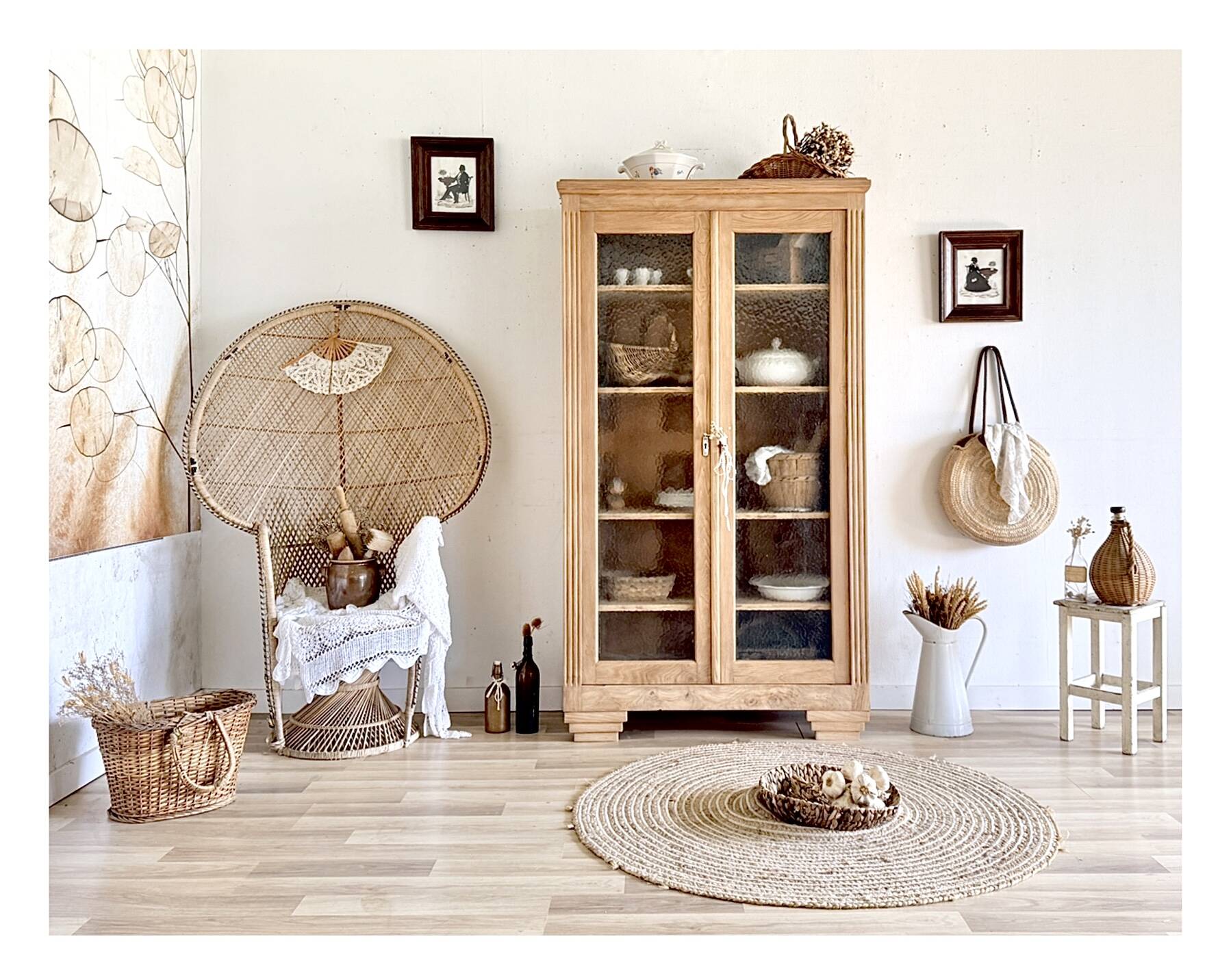 Antique display cabinet/sideboard