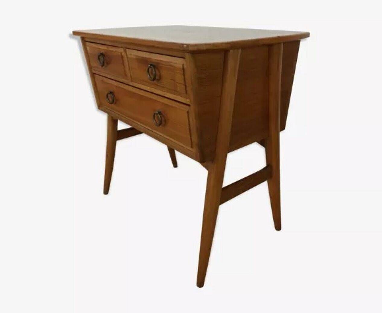 Scandinavian side table/commode, cabinetmaker's furniture, 1960s.