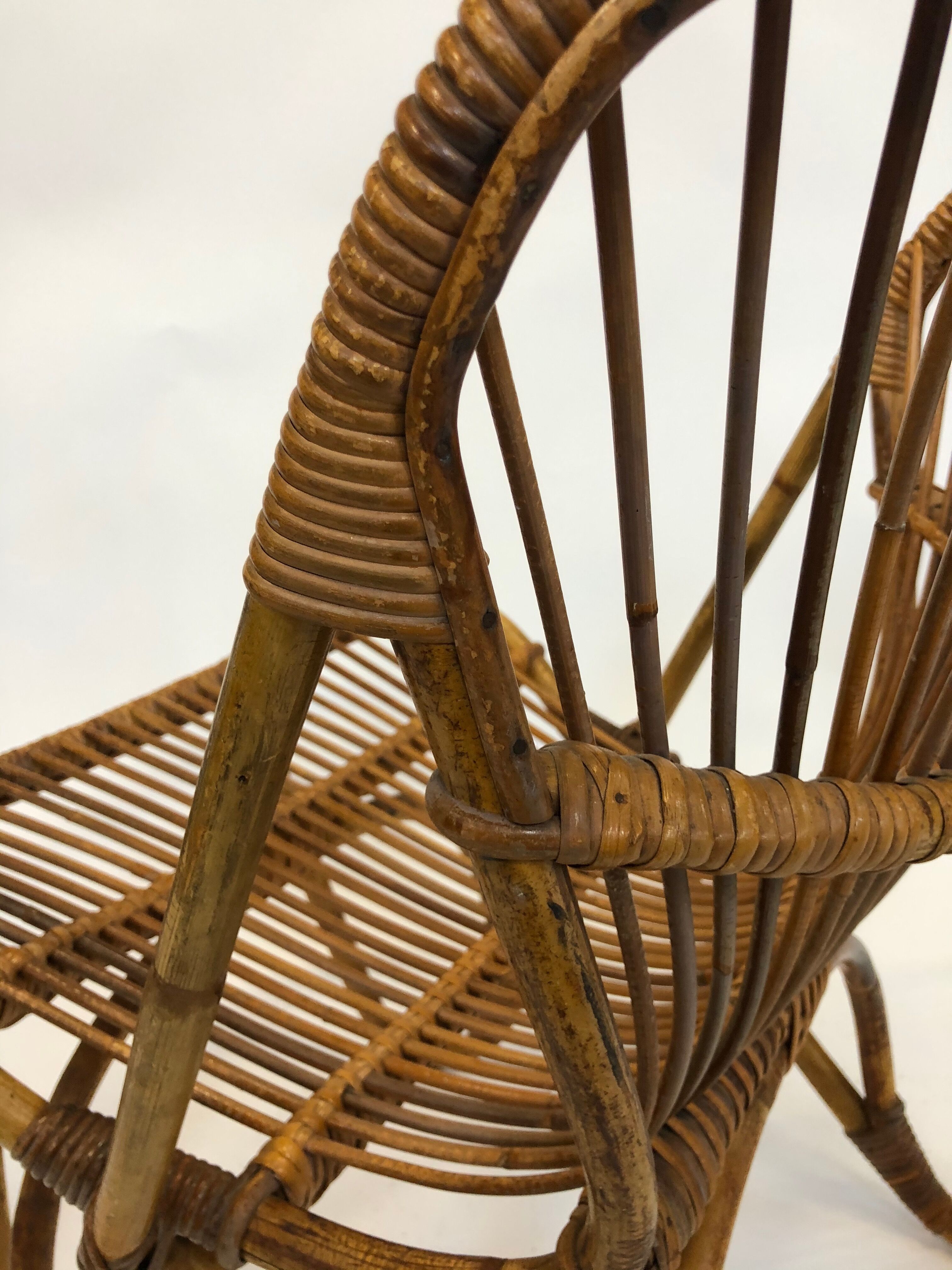 Rohe Noordwolde rattan chair, 1960, Netherlands