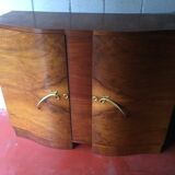 Art deco sideboard in walnut burl