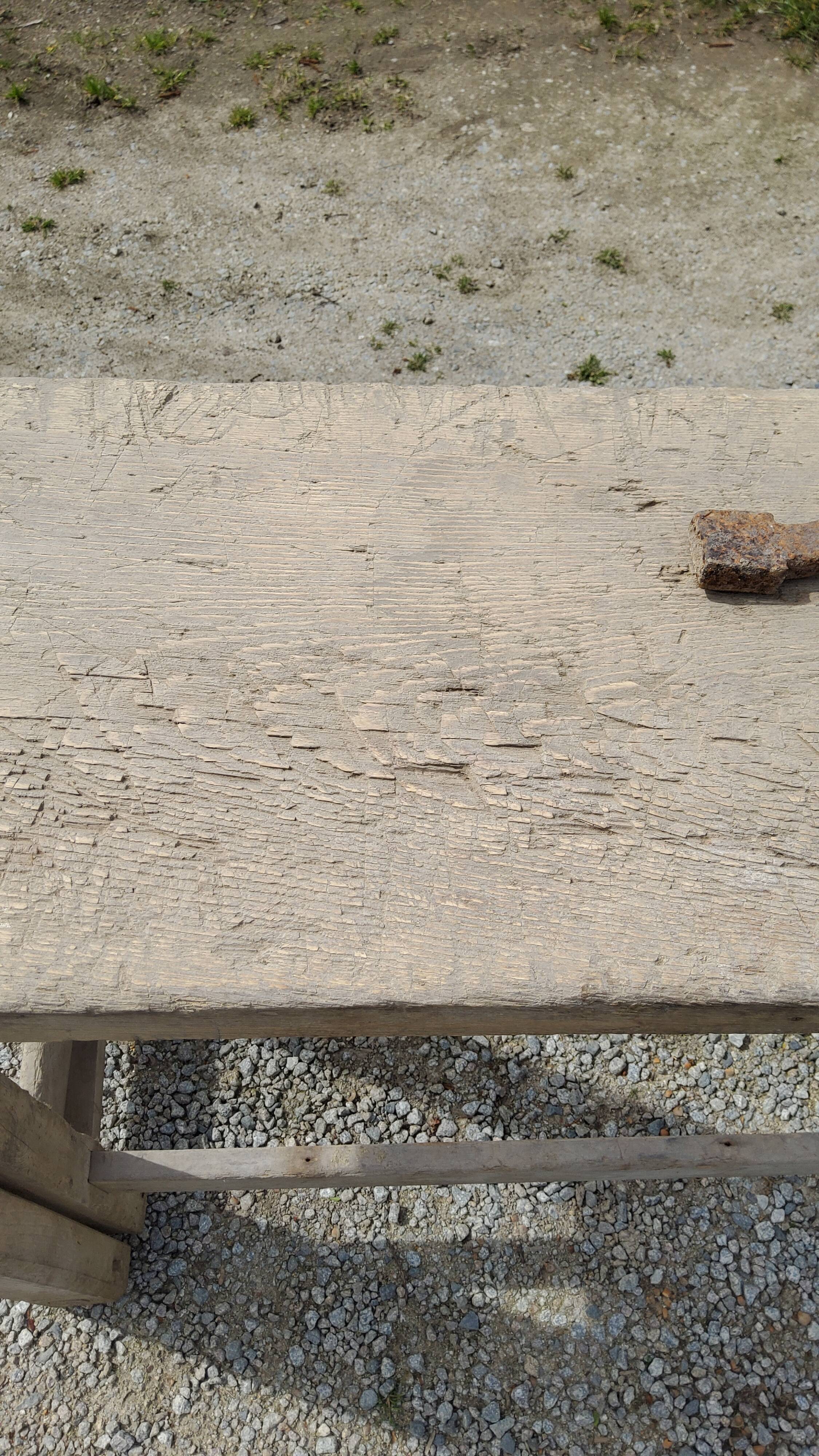 Old wooden workbench 126cm