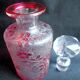 Flacon à parfum Baccarat dégagé à l'acide: Eglantier rouge