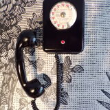 Vintage metal wall phone