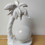 Palm lamp globe opaline