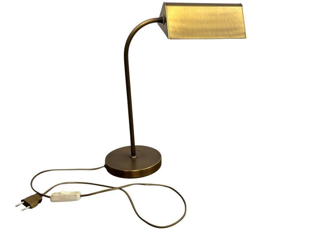 Lampe de bureau vintage 'dorée' / lampe de banquier