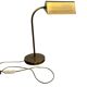 Lampe de bureau vintage 'dorée' / lampe de banquier