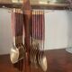 Cutlery in brass and rosewood 24pcs
