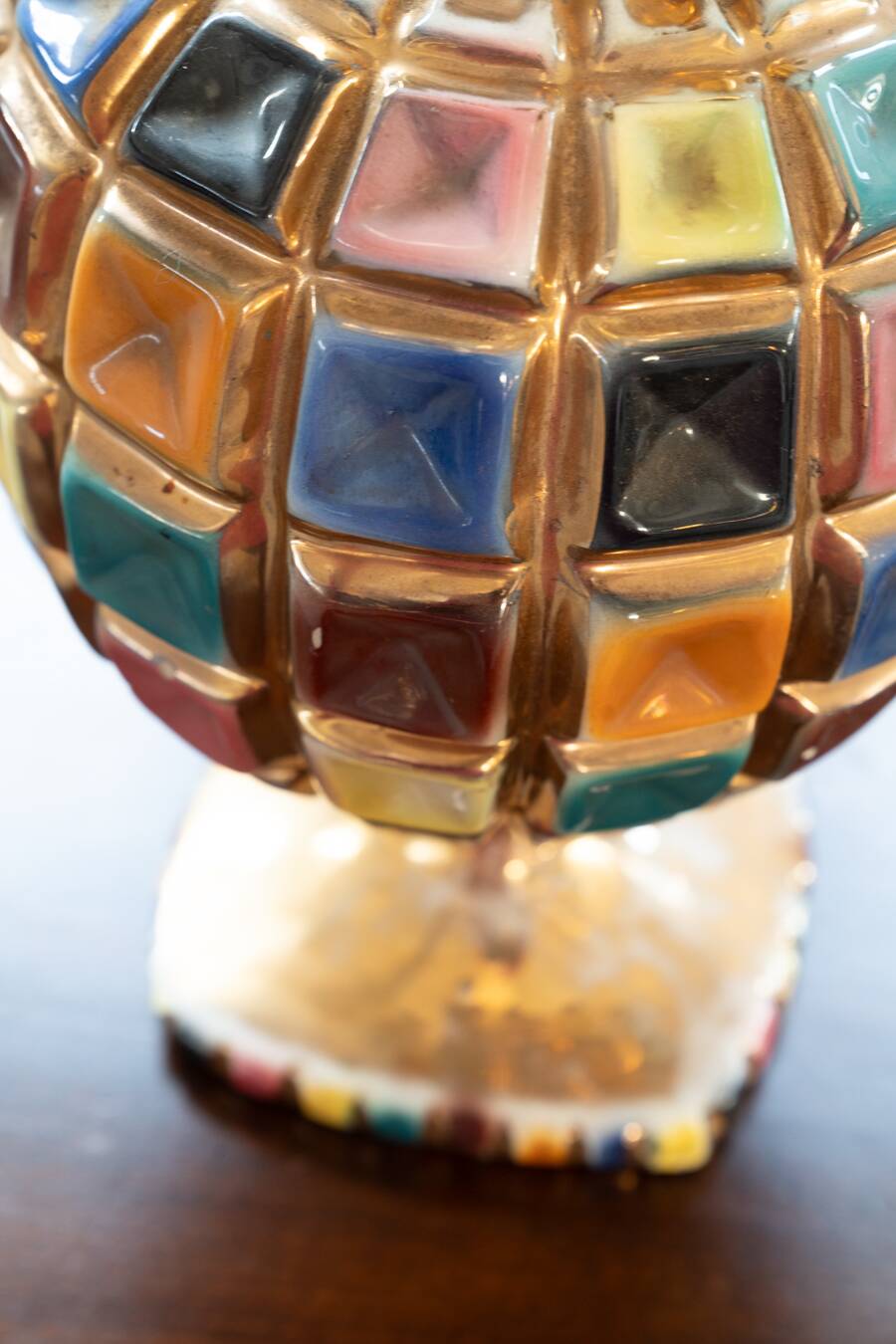 Colorful ceramic vase, 1960