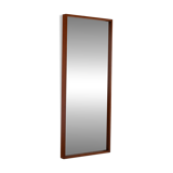 Miroir mural minimaliste scandinave des années 1970 en teck