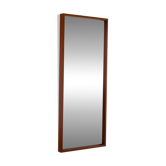 1970s Scandinavian Minimalist Wall Mirror in Teak