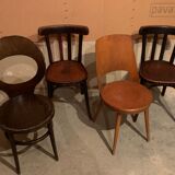 Lot de chaises bistrot dépareillées