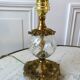 Pair of table lamps in bronze and glass early twentieth century