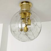 Ice Glass Flush Lamp by Doria