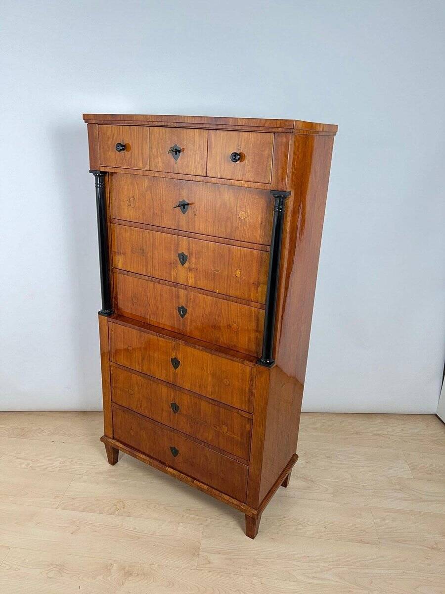 Biedermeier Chiffonier in Cherry Veneer, South Germany, 1830s