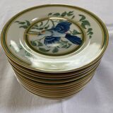 Limoges porcelain service from Hermès, Toucans collection, 1986