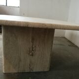 Travertine coffee table
