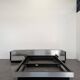 Roche Bobois Camora Nova brushed aluminum bed and bedside table