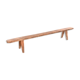 Vintage wooden bench brown